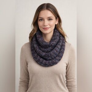 Cozy Knit  Whimsical Space Dye  Infinity  Scarf NWOT